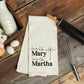 Love Like Mary, Serve Like Martha Christian Kitchen Towel