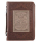 Bible Cover Classic Brown/Tan A Man's Heart Prov. 16:9