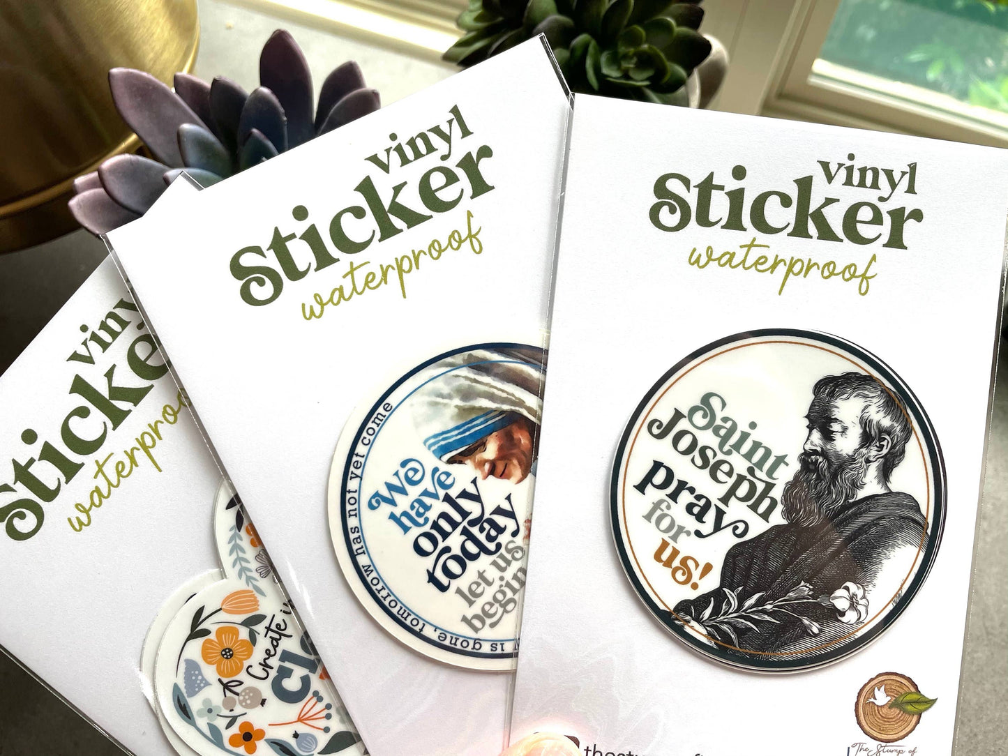 St. Therese of Lisieux Waterproof Catholic Sticker