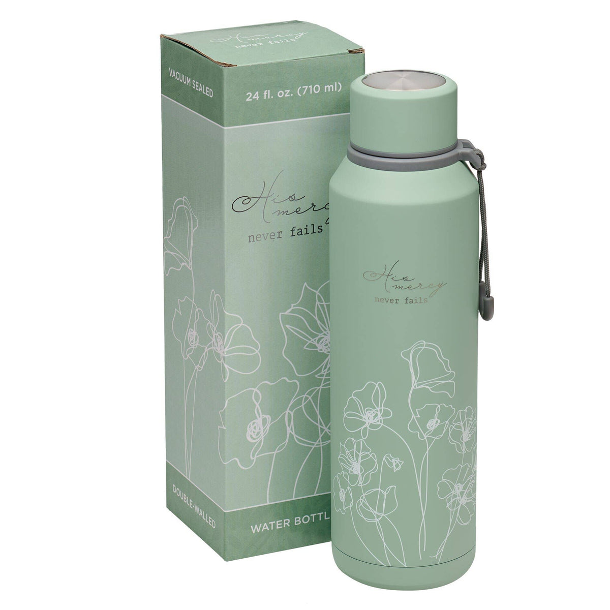 Water Bottle SS Mint New Morning Mercies