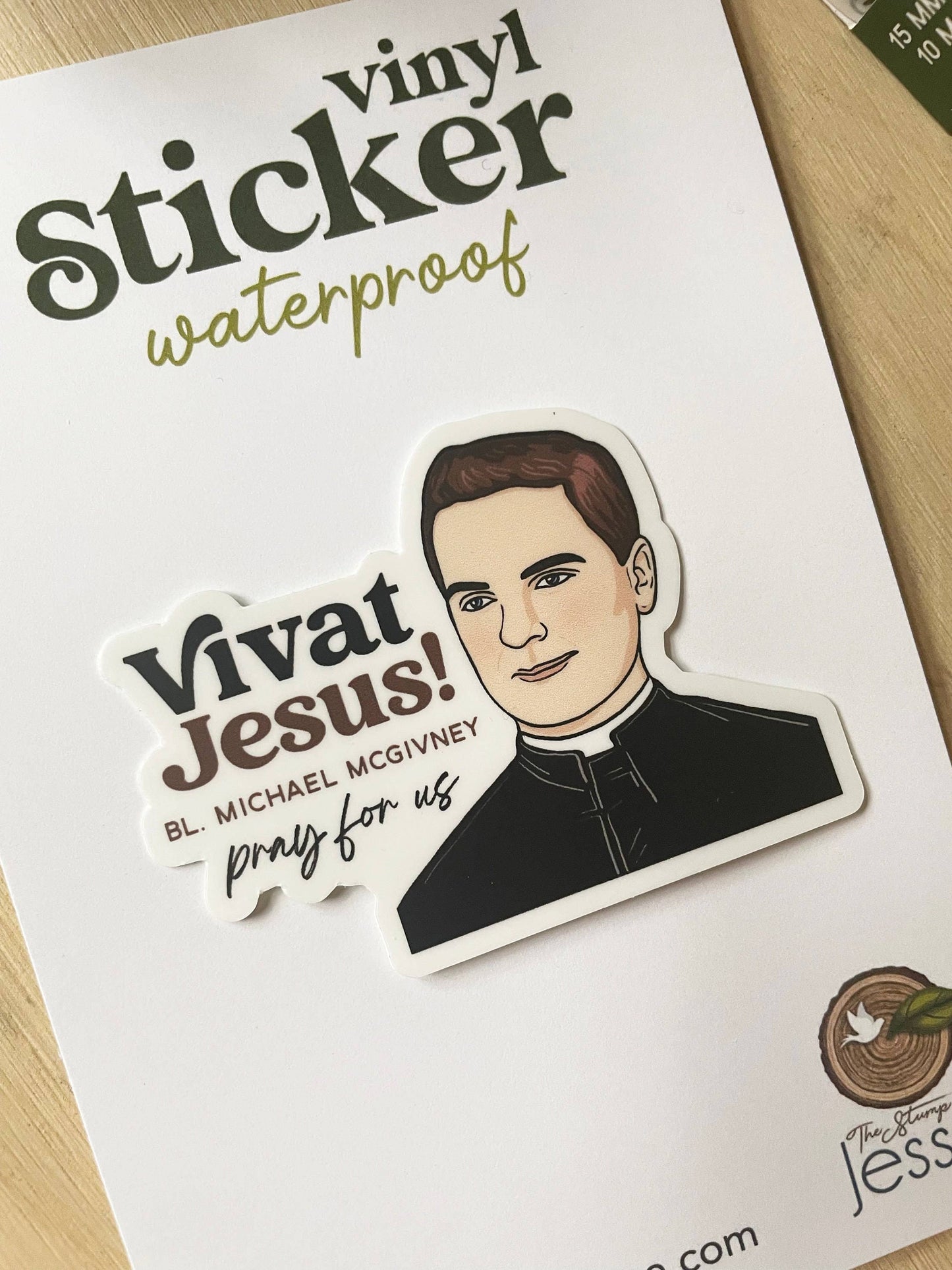 Bl. Father Michael J. Mcgivney Waterproof Catholic Sticker