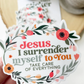 Jesus I surrender myself to You Waterproof Sticker I Gift