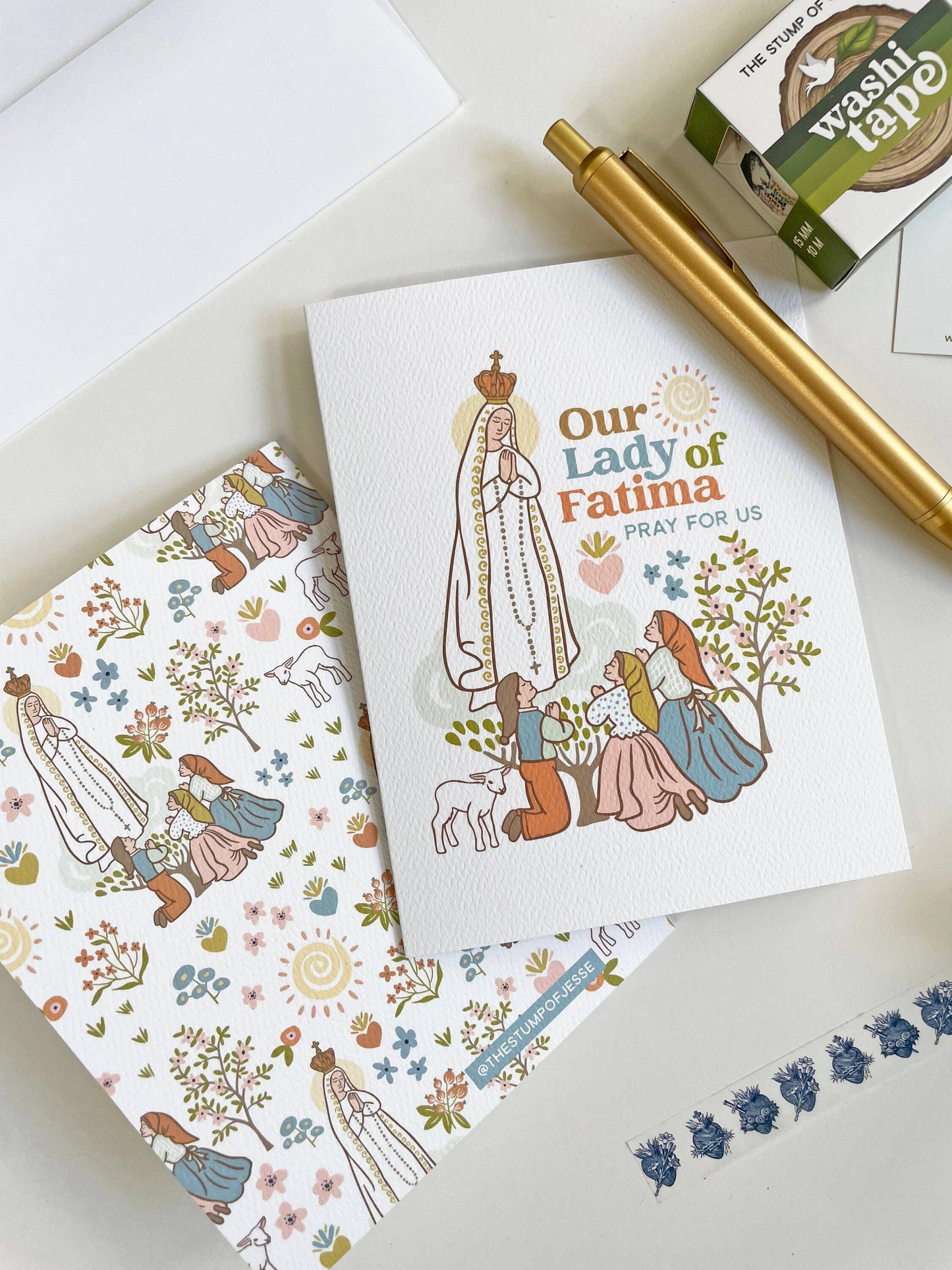 Our Lady of Fatima Greeting Catholic Card