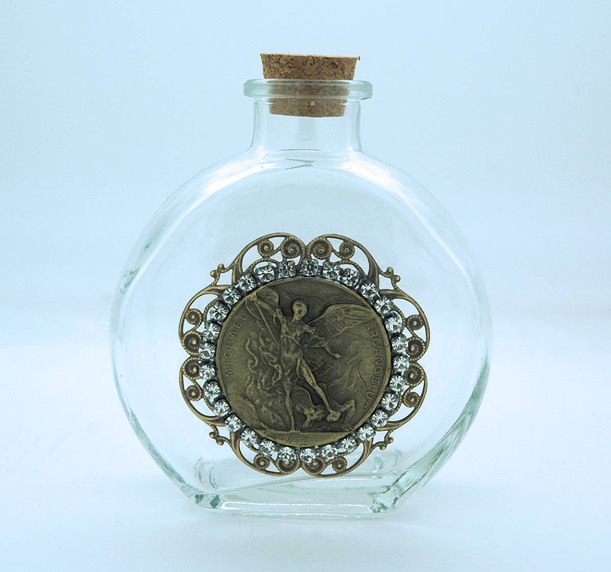 Vintage St. Michael Holy Water Bottle