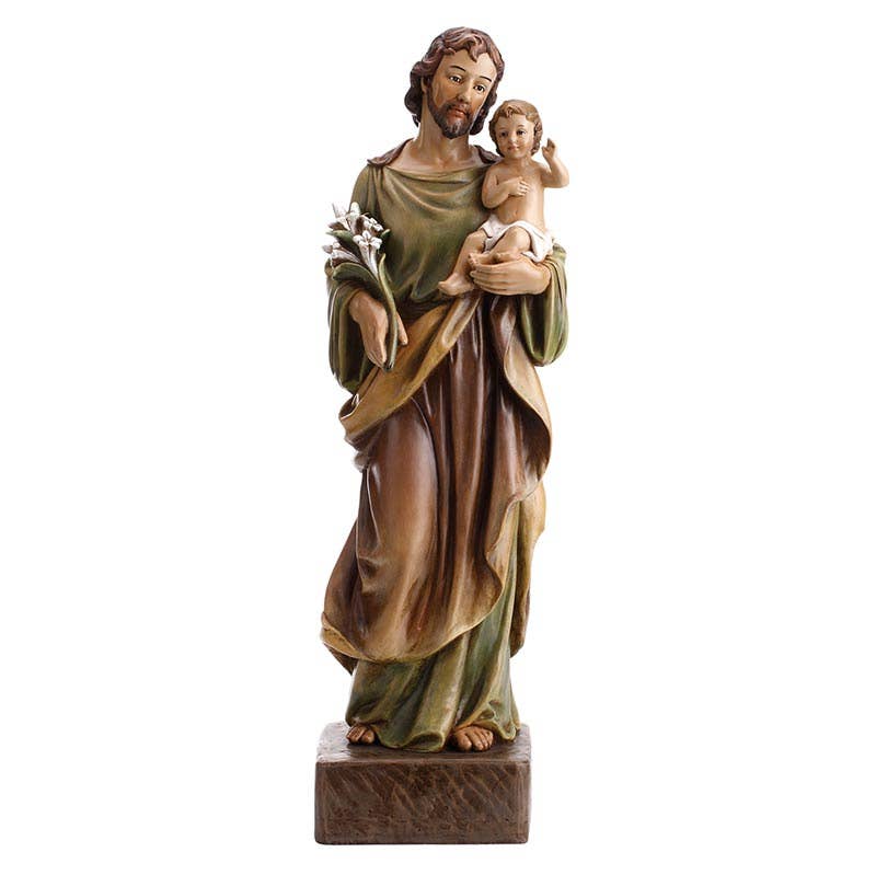 22" Val Gardena St. Joseph And Child