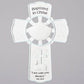 Baptism Boy Wall Cross Blue/White