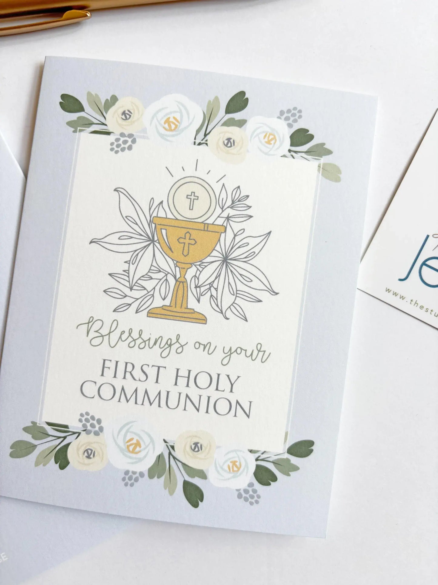 First Holy Communion Greeting Card I Catholic Gift