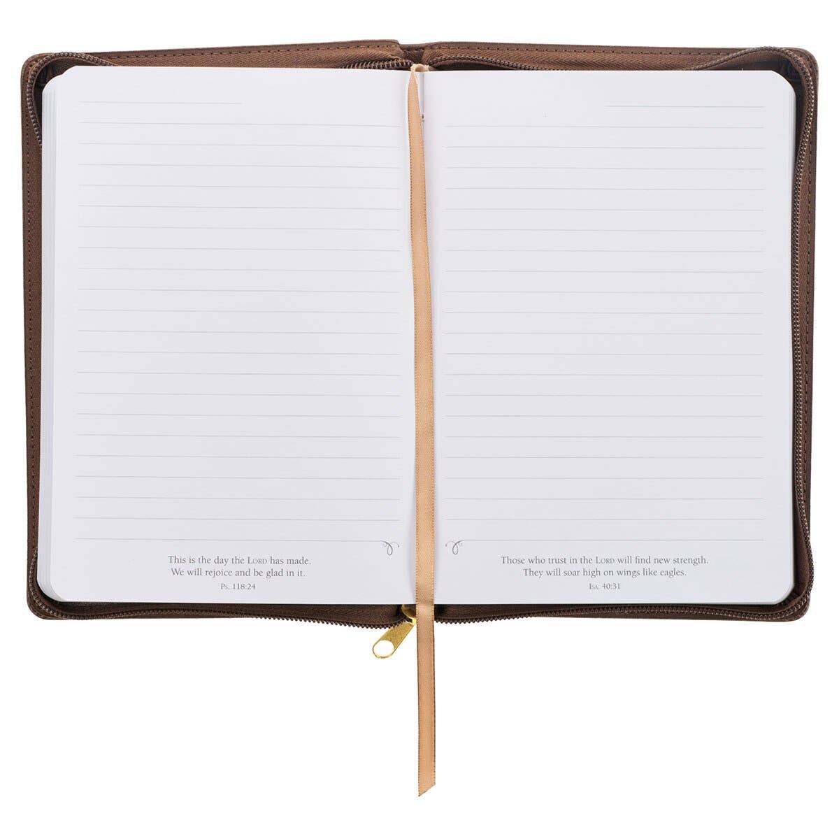 Journal Classic Zip Brown They Will Soar Isa. 40:31
