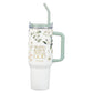 Tumbler w/straw Green Ps. 46:10