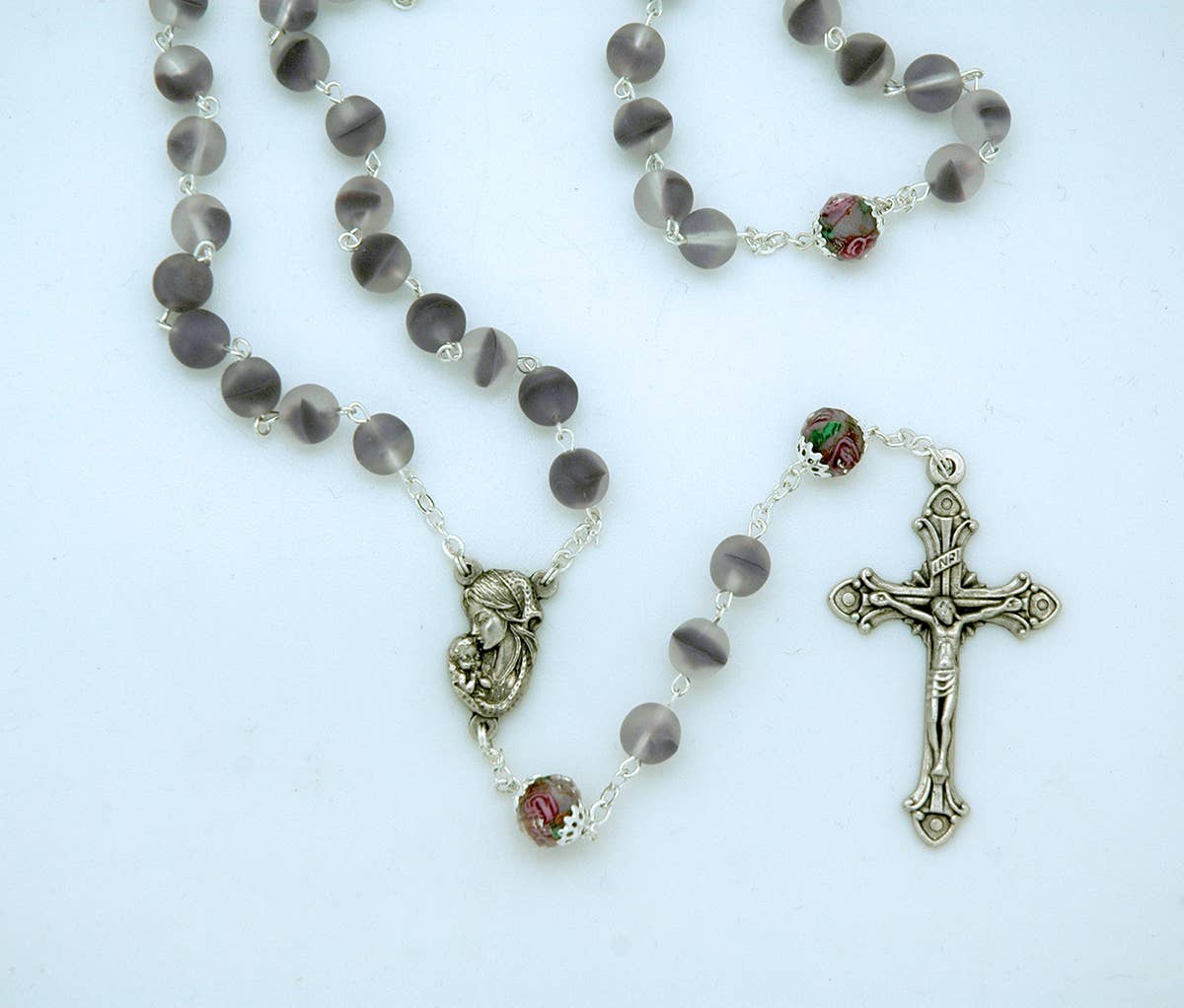 Lavender Frosted Rosary