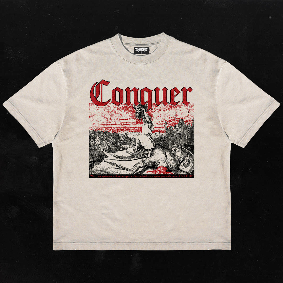 Conquer - Bone - Premium T-Shirt