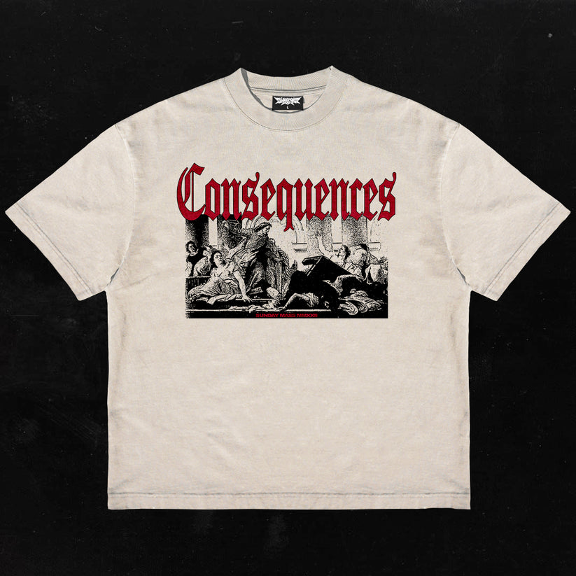 Consequences - Bone - Premium T-Shirt