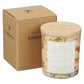 Glass Candle Bamboo Lid Floral Strong & Courageous Josh 1:9