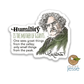 G.K. Chesterton Waterproof Catholic Sticker | Humility