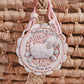 Ag Baptism Crib Medal Pink