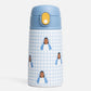 Blue Gingham Mary Water Bottle – 13.5oz Stainless Steel