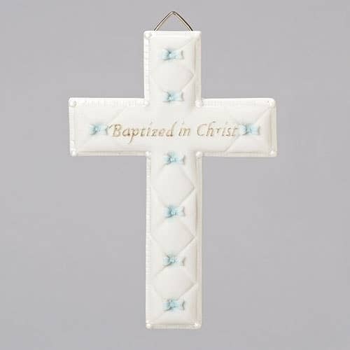 Baptism Boy Wall Cross