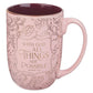 Mug Pink With God Matt 19:26