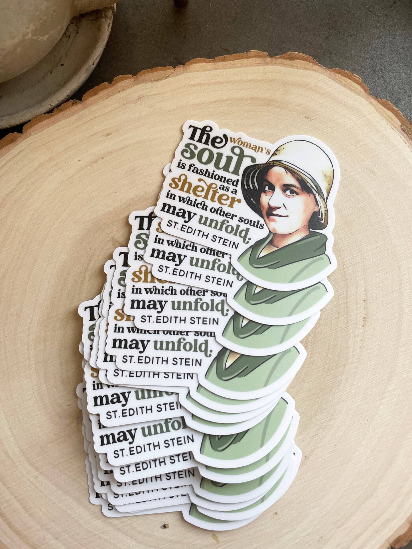 St. Edith Stein Waterproof Catholic Sticker