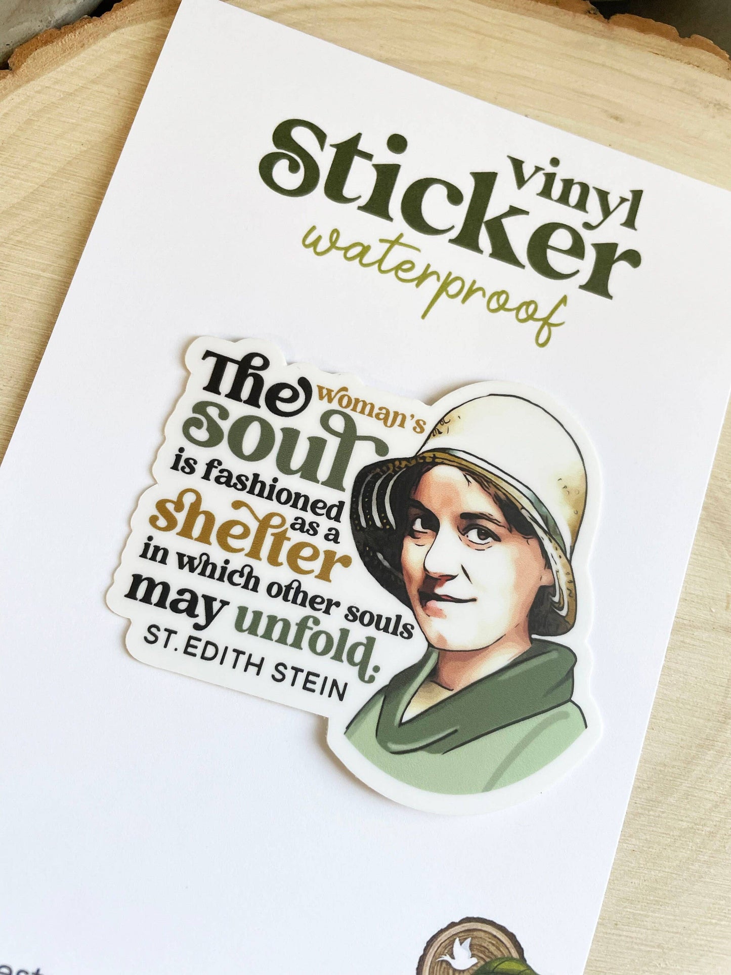 St. Edith Stein Waterproof Catholic Sticker