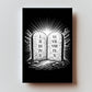 10 Commandments Premium Metal Prayer Card