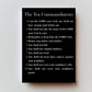 10 Commandments Premium Metal Prayer Card