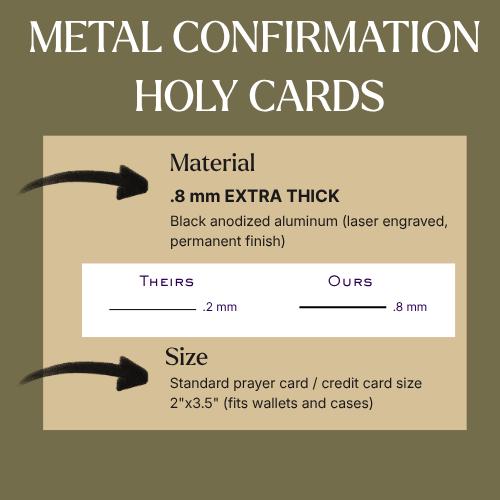 10 Commandments Premium Metal Prayer Card
