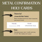 Consecration to the Sacred Heart of Jesus Premium Metal Prayer Card