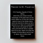 Prayer to St. Faustina  Premium Metal Prayer Card