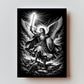 Classic St Michael Premium Metal Prayer Card