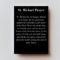 Classic St Michael Premium Metal Prayer Card