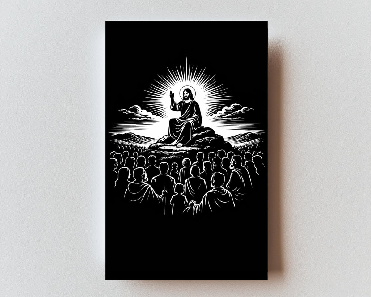 The Beatitudes Premium Metal Prayer Card