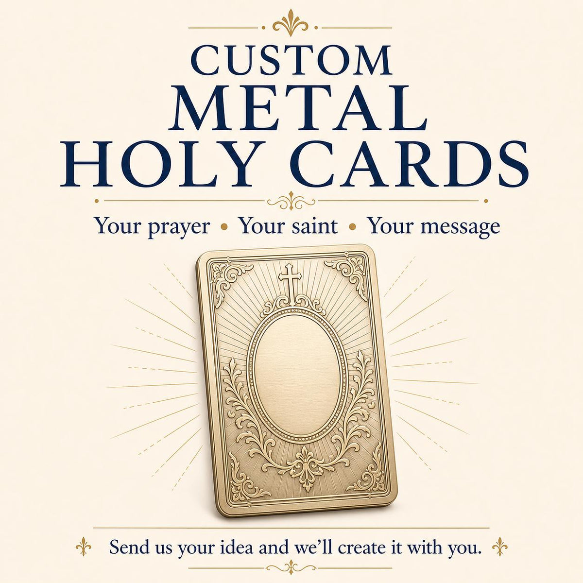 The Beatitudes Premium Metal Prayer Card