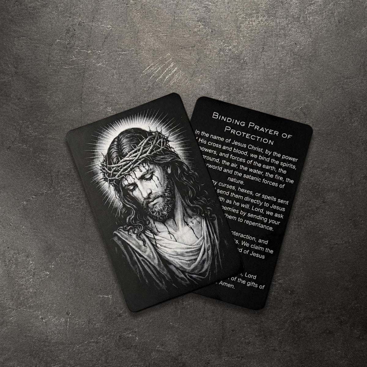 Binding Prayer of Protection Premium Metal Prayer Card