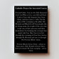 Catholic Prayer for Ancestral Curses Premium Metal Prayer Card