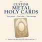 Catholic Prayer for Ancestral Curses Premium Metal Prayer Card