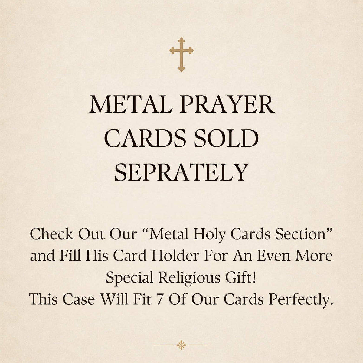 Personalized Wood Case for Metal Prayer Cards/Business Cards