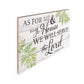 Blessings  Pallet Sign - My House We Will Serve The Lord