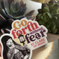 St. Clare of Assisi Waterproof Catholic Sticker