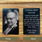 Premium Metal Memorial Card