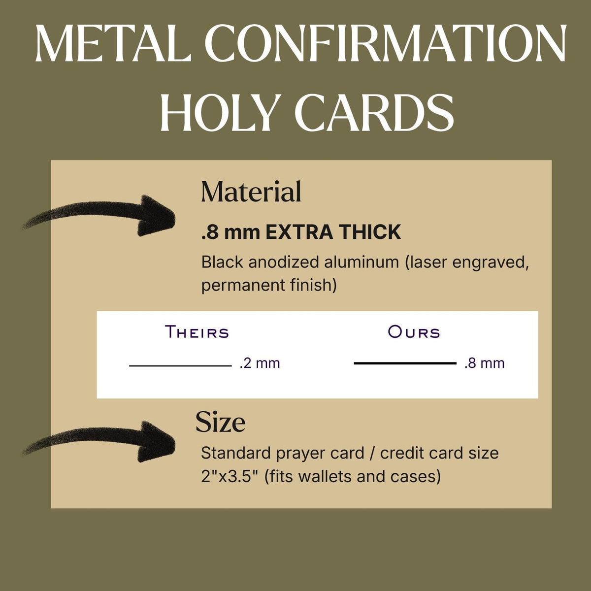 Premium Metal Memorial Card
